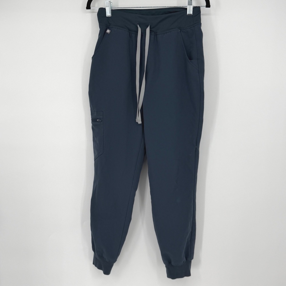 FIGS Zamora Jogger Scrub Pants Navy Blue Technical Collection Small